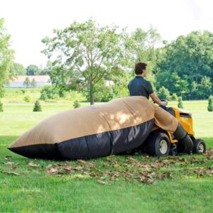 TerraKing 54 Cu. Ft. Pro Leaf Bag - 120-inch Opening – For 2 Bag Material collection systems – Ride-On Lawnmowers - Heavy Duty Material – Nylon Bottom - Fast & Easy Leaf Collection [ST95084]