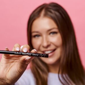 essence | 3-Pack Black Superfine Eyeliner Pen | Long Lasting Liquid Formula with Felt Tip Applicator | Vegan & Cruelty Free