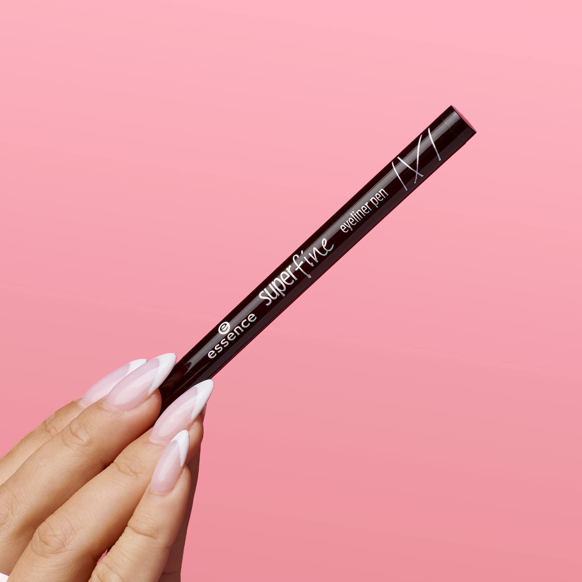 essence | 3-Pack Black Superfine Eyeliner Pen | Long Lasting Liquid Formula with Felt Tip Applicator | Vegan & Cruelty Free