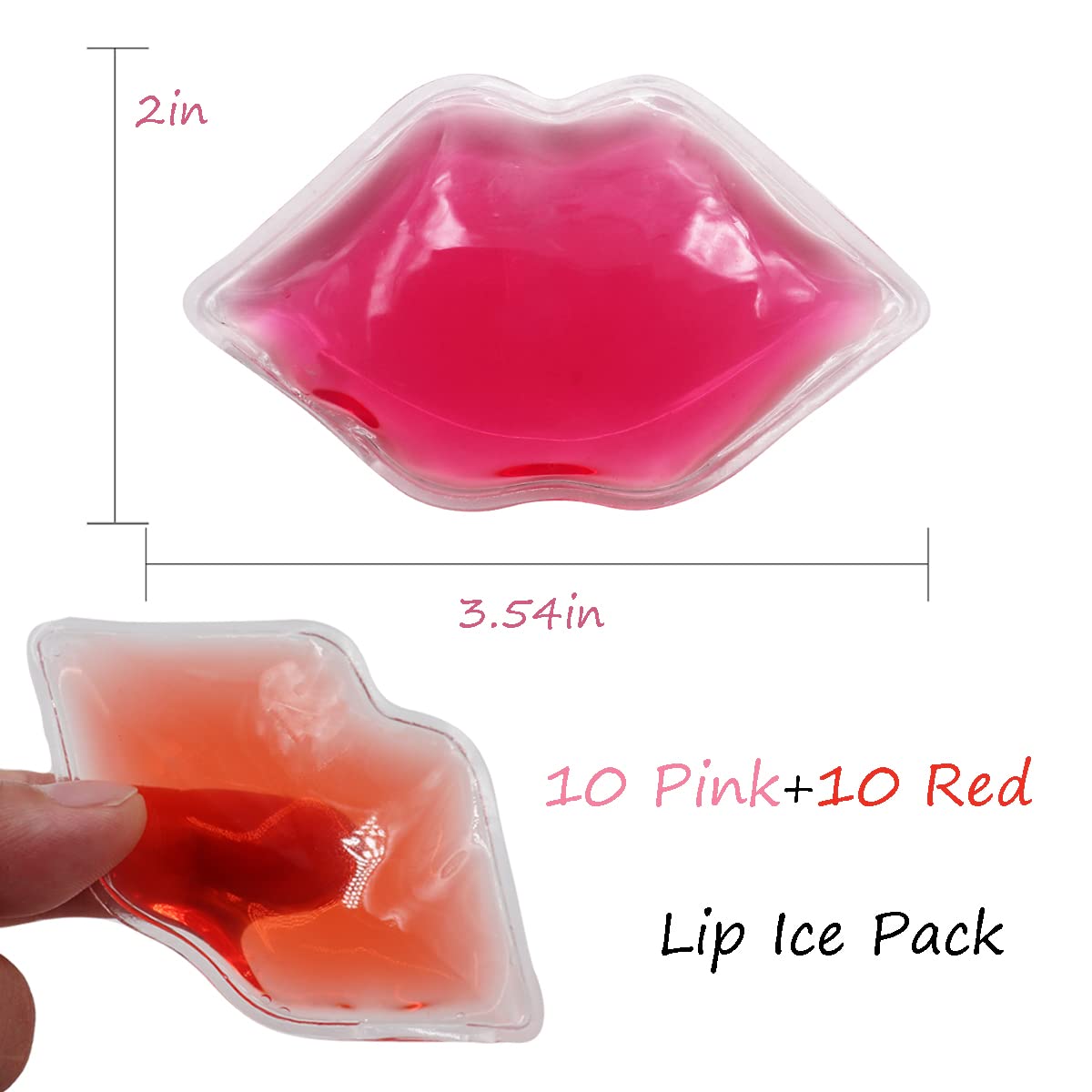 Ice Pack for Lip Filler, Lip Ice Pack Bulk (20 Pack) Small Ice Pack for Mouth, Injections, Injuries, Bruises