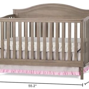 Child Craft Sidney 4-in-1 Convertible Crib, Baby Crib Converts to Day Bed, Toddler Bed and Full Size Bed, 3 Adjustable Mattress Positions, Non-Toxic, Baby Safe Finish (Dusty Heather)