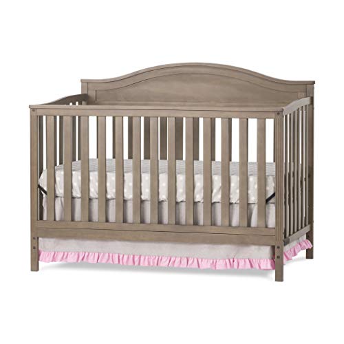 Child Craft Sidney 4-in-1 Convertible Crib, Baby Crib Converts to Day Bed, Toddler Bed and Full Size Bed, 3 Adjustable Mattress Positions, Non-Toxic, Baby Safe Finish (Dusty Heather)