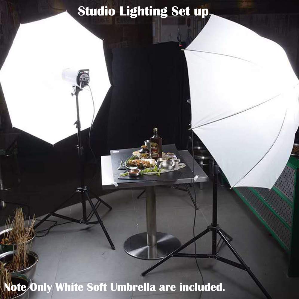 Photography Umbrella Lighting 4 Pack Kit, 33"/84cm Soft White Translucent and Reflective Umbrella for Photo and Video Studio Shooting