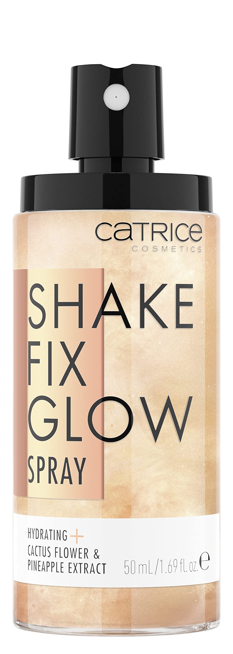 Catrice | Shake Fix Glow Spray | Sets Makeup and Hydrates Skin | Made With Cactus Blossom and Pineapple Extract | Oil Free, Paraben Free, Gluten Free | Vegan & Cruelty Free