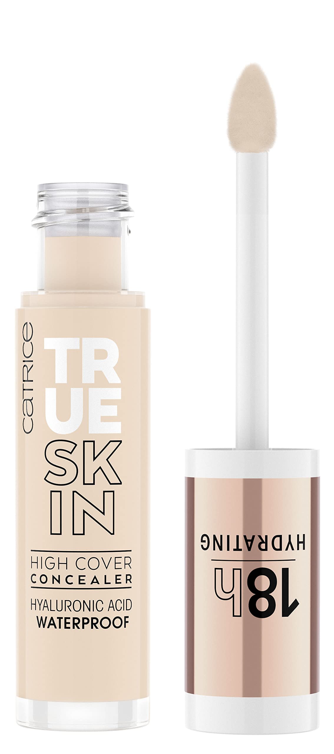 Catrice | True Skin High Cover Concealer (002 | Neutral Ivory) | Waterproof & Lightweight for Soft Matte Look | With Hyaluronic Acid & Lasts Up to 18 Hours | Vegan, Cruelty Free