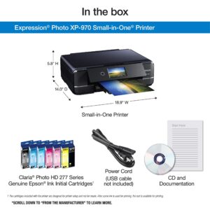 Epson Expression Photo XP-970 Wireless Color Photo Printer with Scanner and Copier (Renewed)