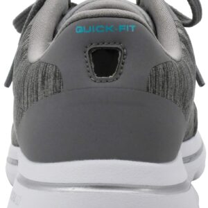 Skechers Women's Go Walk 5-True Sneaker, Grey/Light Blue, 7.5 M US