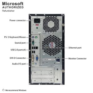 HP ProDesk 400 G1 Tower Computer PC, Intel Quad Core i5-4570 up to 3.6GHz, 16G DDR3, 256G SSD, DVD, Windows 10 Pro 64 Bit-Multi-Language Supports English/Spanish/French (Renewed)