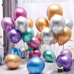 ZERIRA 4 Sets of Balloon Stand Kits, Reusable Clear Balloon Stand with Base Balloon Table Floor Stand for Birthday Party Baby Shower Wedding Anniversary Decoration