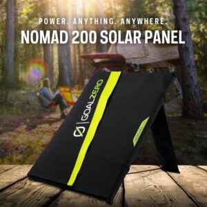 Goal Zero Nomad 200-Watt Solar Panel, Folding Solar-Panel Charger with Kickstand, Portable Solar-Panel Power