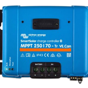 Victron Energy SmartSolar MPPT Tr VE. Can 250V 70 amp 12/24/36/48-Volt Solar Charge Controller (Bluetooth)