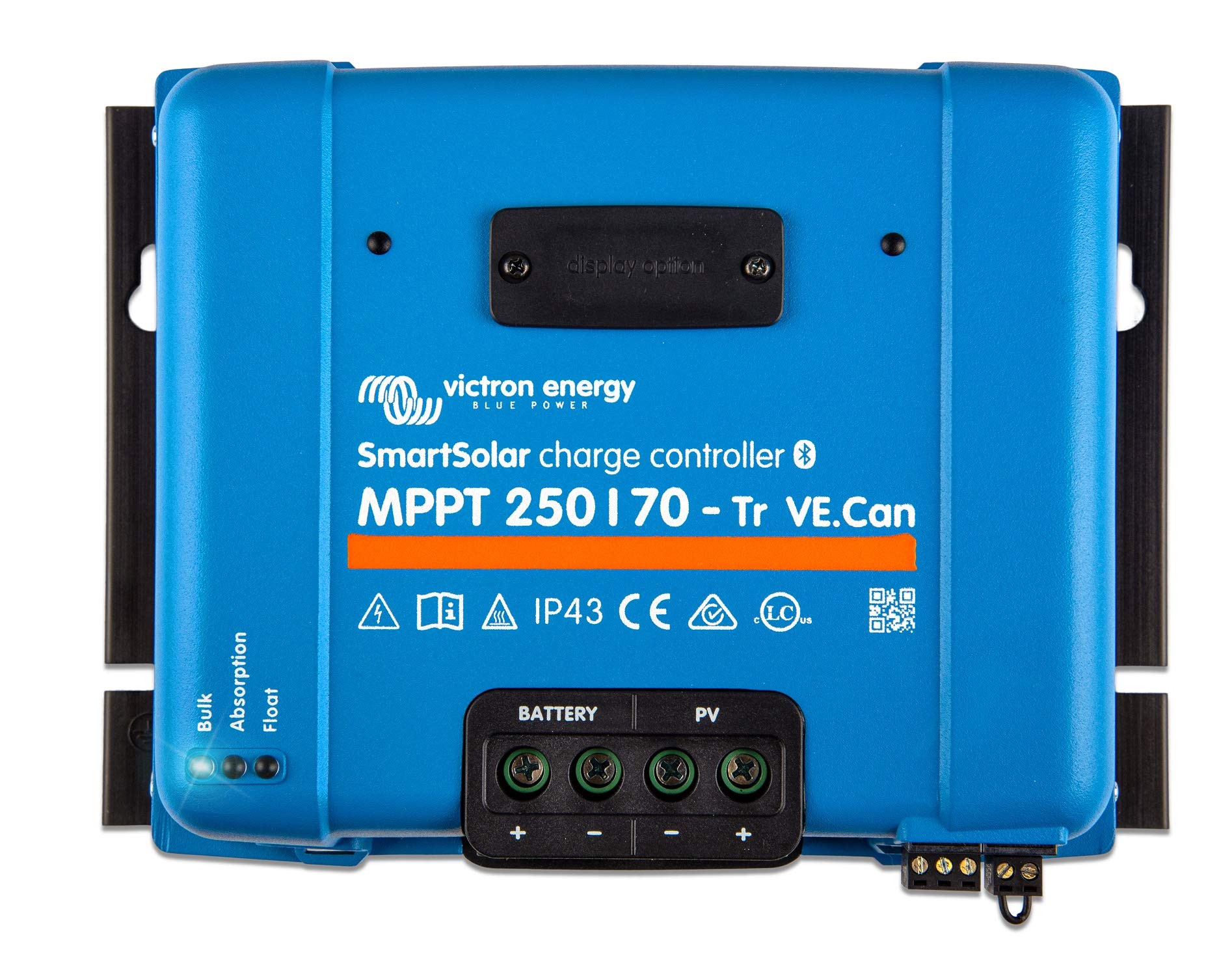 Victron Energy SmartSolar MPPT Tr VE. Can 250V 70 amp 12/24/36/48-Volt Solar Charge Controller (Bluetooth)