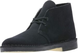 clarks - mens desert boot - mo boots, size: 15 m us, color: black suede