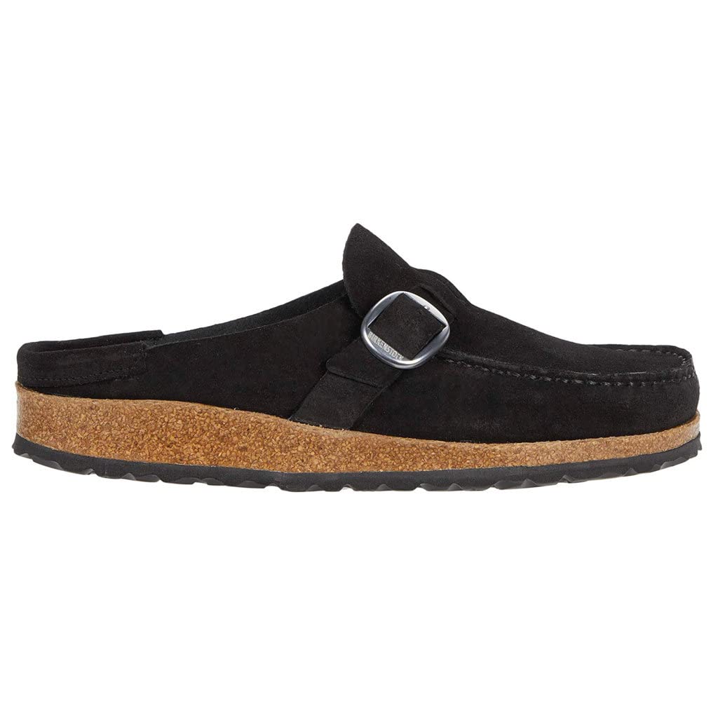 Birkenstock Unisex Buckley Suede Leather Black Sandals 7 W / 5 M US