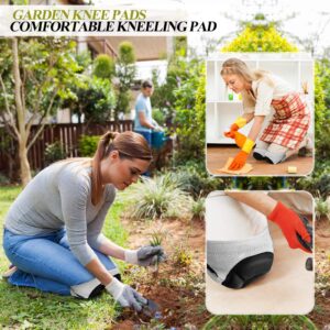 KRABICE Gardening Knee Pads, Adjustable Knee Pads with Thick Foam Cushion, Soft and Comfortable, for Gardening, Scrubbing Floors, Construction, Yoga, 1 Pair Outdoor Sports Elastic Knee Pads (Medium)