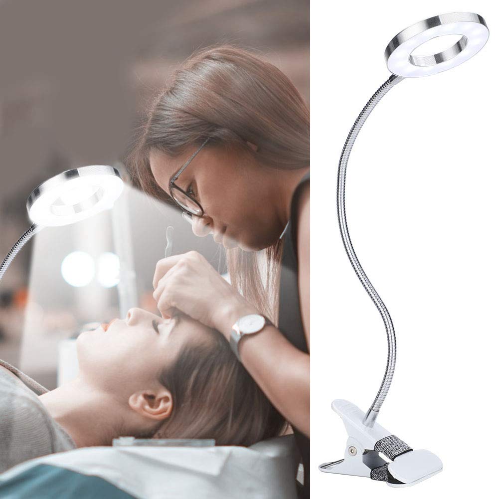 Tattoo lamp,USB Circle Makeup Lamp Eyebrow Lip Tattoo Beauty Salon Desktop Led Lights with Clip