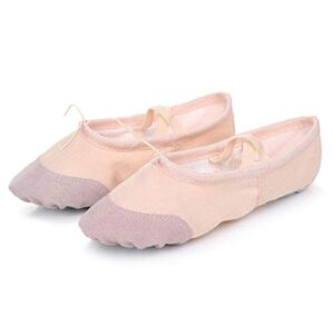 goettin ballet women canvas dance shoes gymnastics yoga shoes children adult soft canvas flats beige