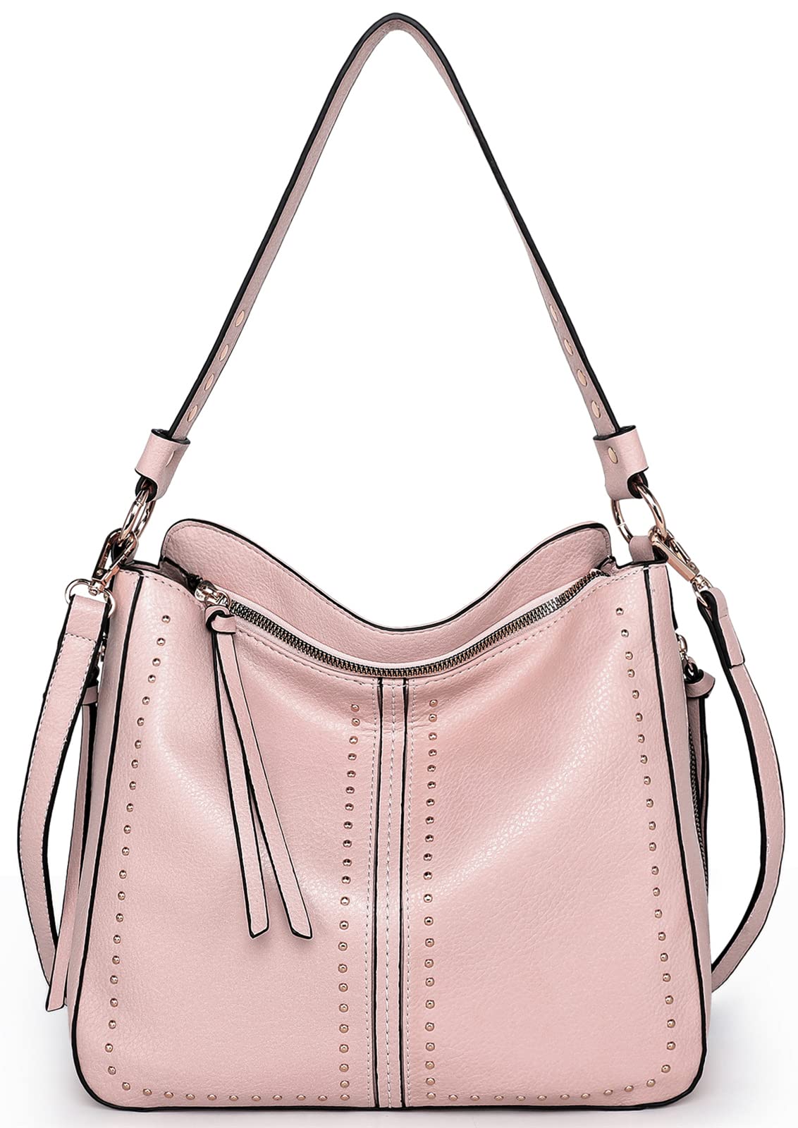 Montana West Purses For Women Handbags Large Crossbody Bag Leather Tote Shoulder Bucket Bags Pink