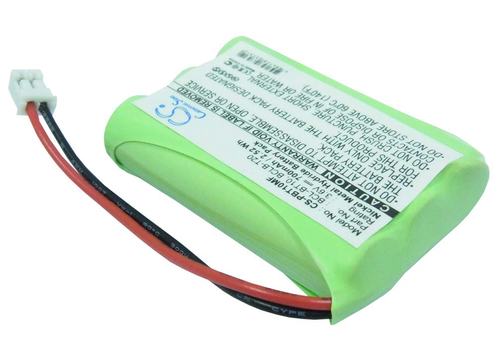 Replacement Battery for IntelliFax-1960c, IntelliFax-2580c, MFC-885cw, BCL-D70, FAX-1960C, MFC-2580c, fits Part Number BCL-BT, LT0197001,3.6V Ni-MH 700mAh/2.52Wh