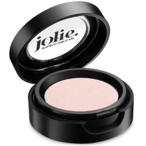 jolie cosmetics powder pressed matte eyeshadows - cruelty free, vegan, single pan eyeshadow 1.48g base neutrals (pink ice)