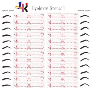 Eyebrow Stencil, 24 Eyebrow Shaper Kit, Reusable Eyebrow Template With Strap, 3 Minutes Makeup, Suitable for 98%