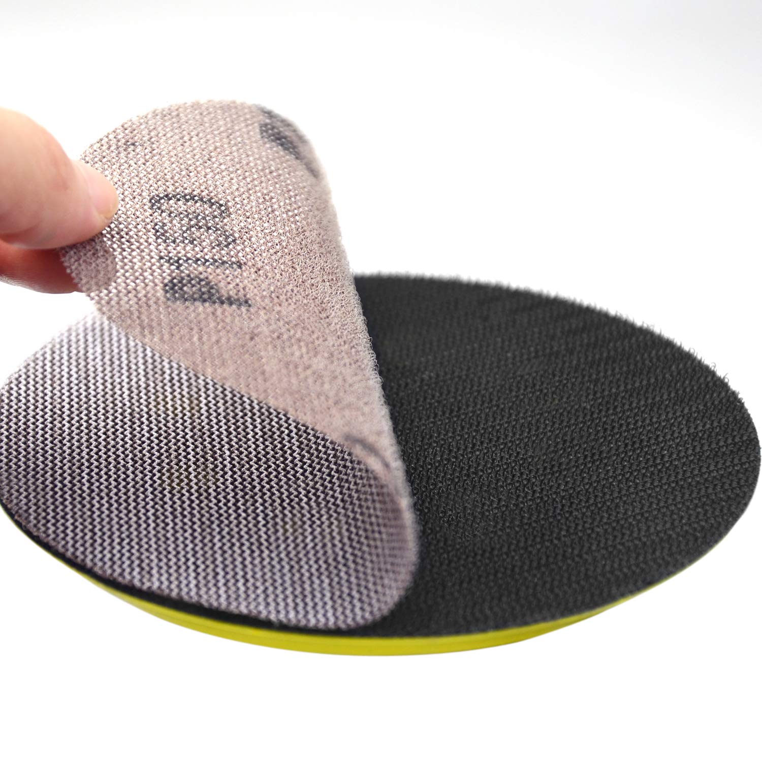 30PCS 5 Inch Mesh Hook & Loop Sanding Discs 80 100 120 150 320 600 Assort Grit Dust Free Abrasive Net Sander Disc Anti-Blocking Long-Lasting Mesh Sanding Pads, Sandpaper for Wood Furniture Floor