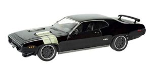 rmx revell 85-4477 fast & furious dom's 1971 plymouth gtx 1:24 scale 87-piece skill level 4 model car building kit, clear,white