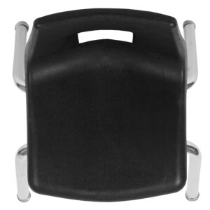 BizChair Black Student Stack School Chair - 12-inch