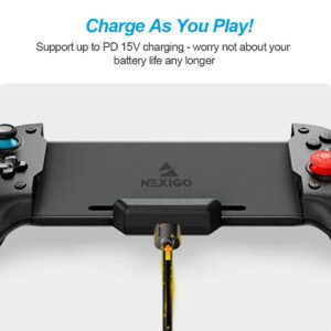 NexiGo Gripcon Switch Controller for Handheld Mode, Ergonomic Controller for Nintendo Switch with 6-Axis Gyro, Dual Motor Vibration, Compatible with All Games of Switch, Not for OLED