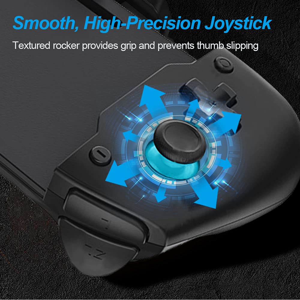 NexiGo Gripcon Switch Controller for Handheld Mode, Ergonomic Controller for Nintendo Switch with 6-Axis Gyro, Dual Motor Vibration, Compatible with All Games of Switch, Not for OLED