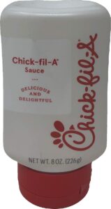 chick-fil-a sauce 8 oz. squeeze bottle - resealable container for dipping, drizzling, and marinades (chick-fil-a)