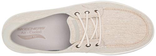 Skechers womens Arch Fit Uplift - Equator Boat Shoe, Taupe, 8 US