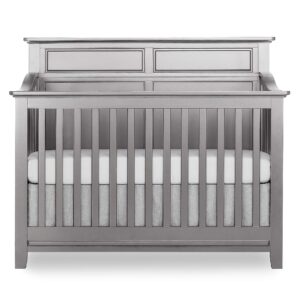 dream on me fairview 4 in 1 convertible crib in metallic grey, jpma certified, 3 mattress height settings, built of durable & sustainable pinewood