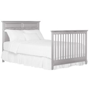 Dream On Me Fairview 4 in 1 Convertible Crib in Metallic Grey, JPMA Certified, 3 Mattress Height Settings, Built of Durable & Sustainable Pinewood