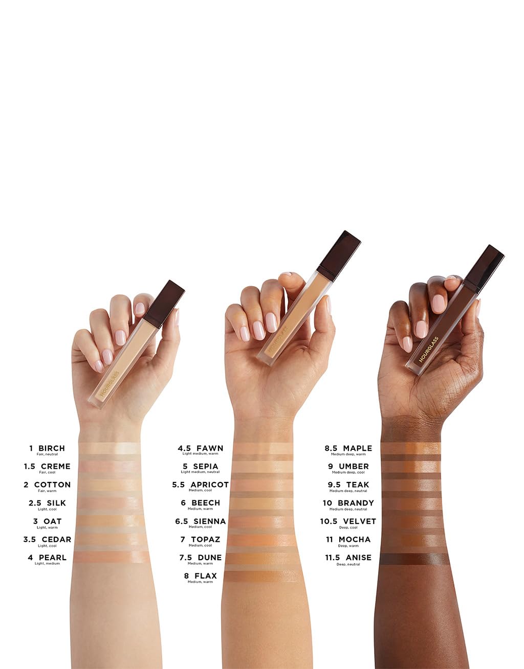 Hourglass Vanish Airbrush Concealer. Weightless and Waterproof Concealer for a Naturally Airbrushed Look. (Crème)