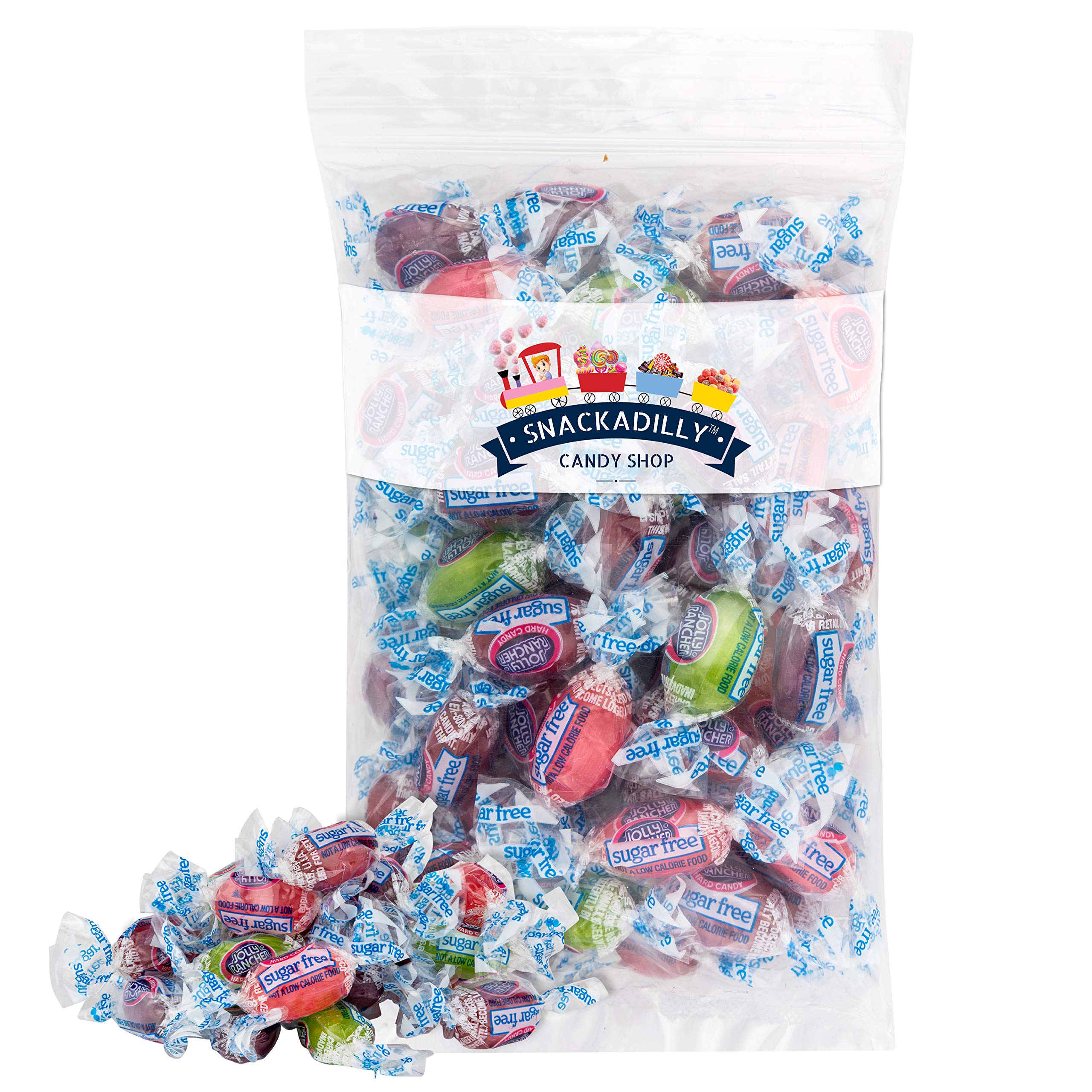 Jolly Ranchr "Sugar Free" Hard Candy - Delicious 7.5 oz Bag of Assorted Fruit Flavors - Packed by Snackadilly