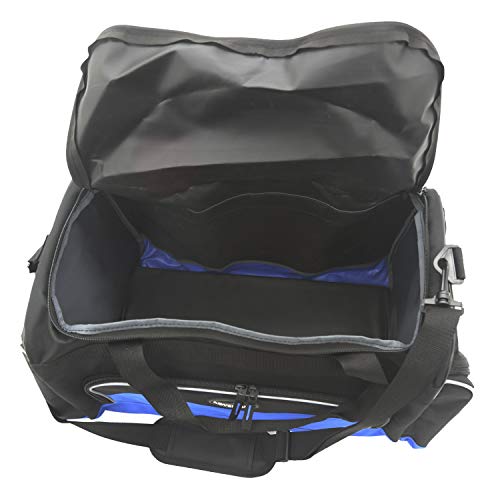 Travelers Club Gym Duffel and Accessory, Blue, 4 Piece Set