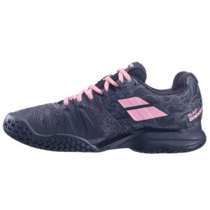 Babolat Women's Propulse Blast All Court Tennis Shoes, Black/Geranium Pink (US Size 7)