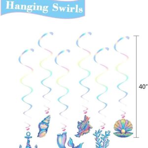 Mermaid Birthday Decorations, Mermaid Party Decorations, Mermaid Party Supplies, Mermaid Balloon Banners Hat Ornaments etc.