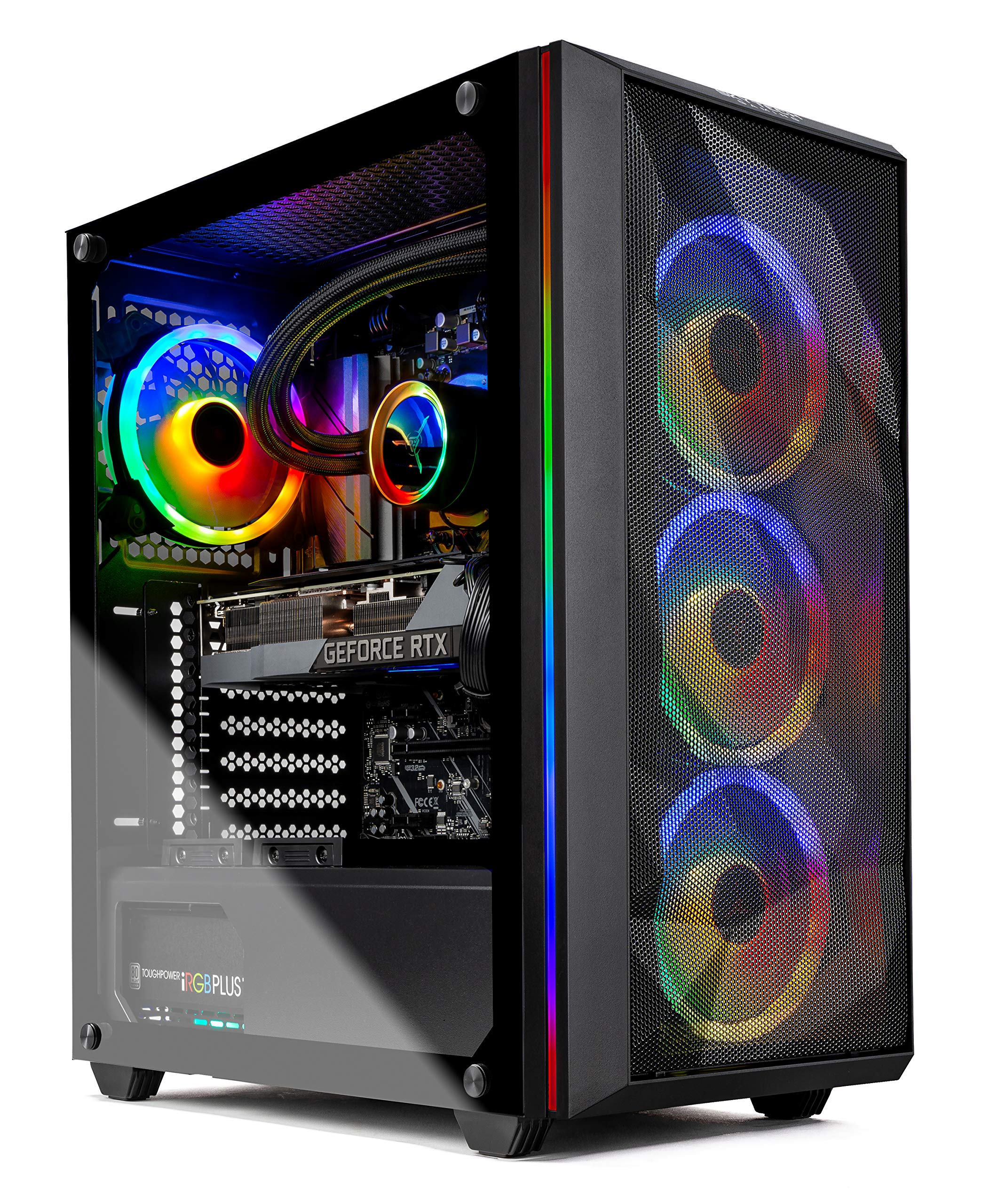 Skytech Chronos Gaming PC Desktop - AMD Ryzen 9 3900X, RTX 3080 10GB, 16GB DDR4, 1TB Gen4 SSD, 360mm AIO, 850W, Black