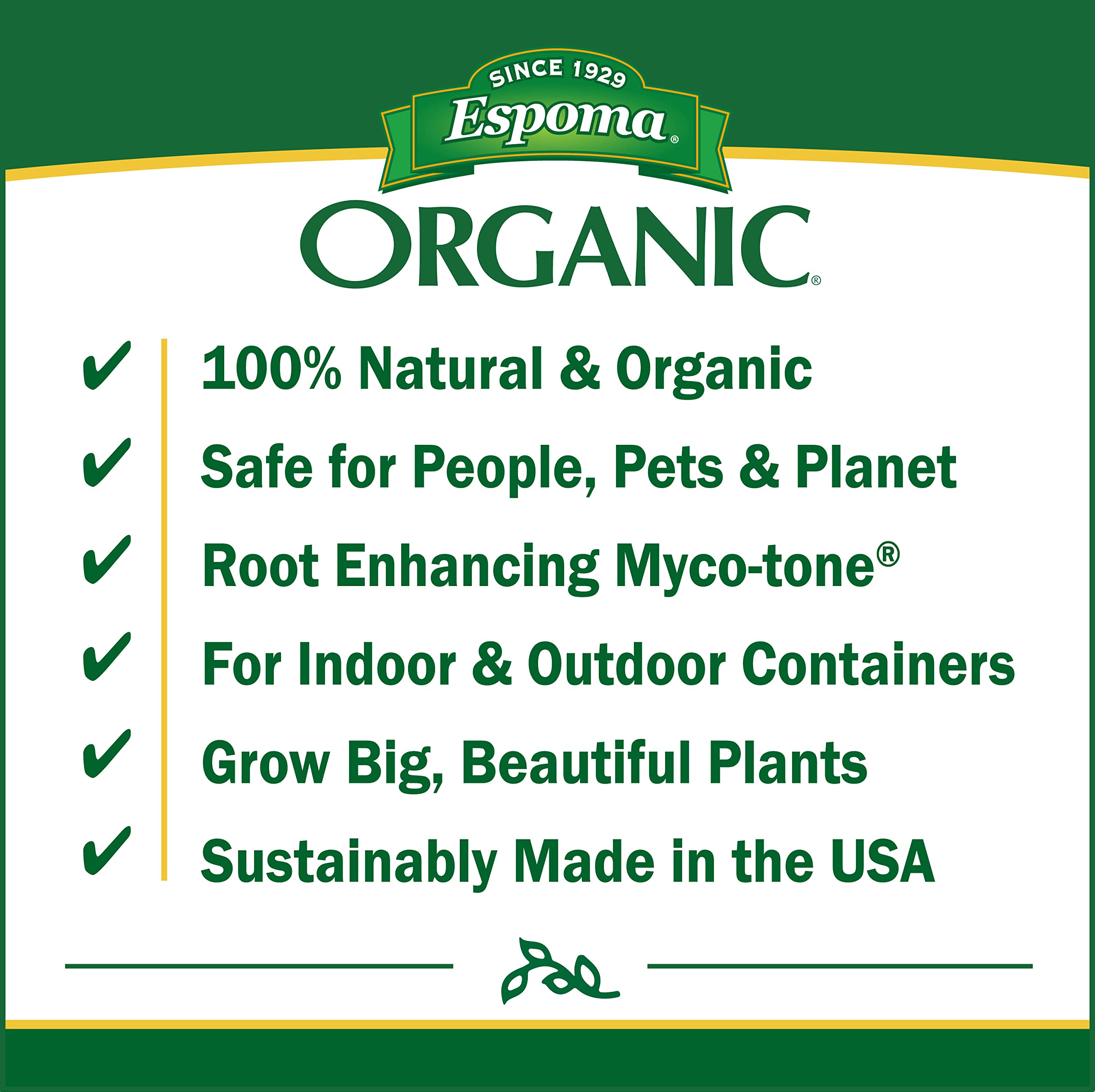 Espoma Organic Potting Soil Mix - All Natural Potting Mix For All Indoor & Outdoor Containers Including Herbs & Vegetables. For Organic Gardening, 8qt. bag. Pack of 2
