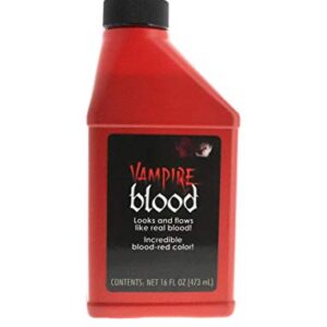 Fake Blood and Liquid Latex 16 Oz - Combo Kit - for Adults and Kids, Vampire Blood, Ideal for Artwork, Theater and Cosplays, 2 Full Pints