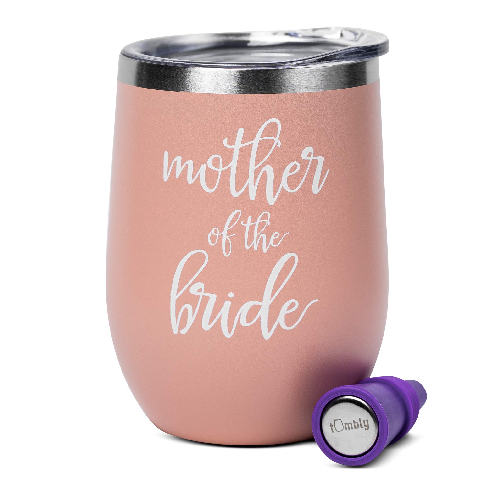 Mother of the Bride Tumbler – 12 oz – Mother of the Bride Gifts, Mother of the Bride Wine Glass, Mother of the Bride Cup, Mother of the Bride Glass, Mother of the Bride Gifts from Bride