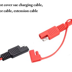 zdyCGTime SAE Extension Cord，Battery Extenstion Cable SAE to SAE Extension Cable Quick Disconnect Wire Harness SAE Power Cable with Waterproof Cap,for Automotive, Solar Panel Panel 18AWG 1m/3ft