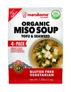 marukome organic miso soup tofu seaweed, 1.1 oz
