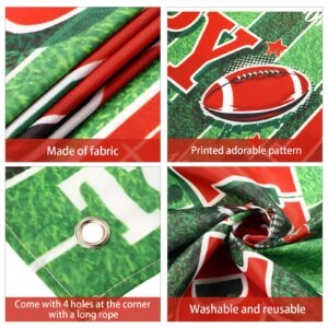 Football Birthday Party Decorations Birthday Sports Themed Backdrop Banner Supplies Super Football Game Fan Supplies Game Sports Fan Birthday Party Supplies Boy Favors (70.8 x 15.7 Inch)