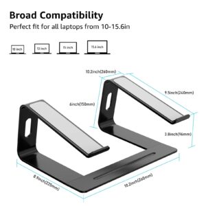 Laptop Stand for Desk, Detachable Laptop Riser Notebook Holder StandErgonomic Aluminum Laptop Mount Computer Stand, Compatible with MacBook Air Pro, Dell XPS, Lenovo More 10-18" Laptops