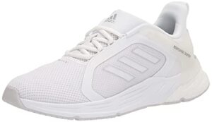 adidas women's response super 2.0 running shoe, white/matte silver/dash grey, 8