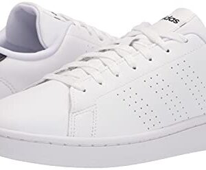 adidas mens Advantage Racquetball Shoe, White/Cloud White/Ink, 11 US