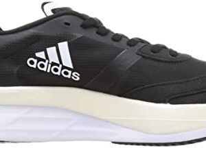 adidas Women's Adizero Boston 10 Sneaker, Black/White/Gold Metallic, 8.5